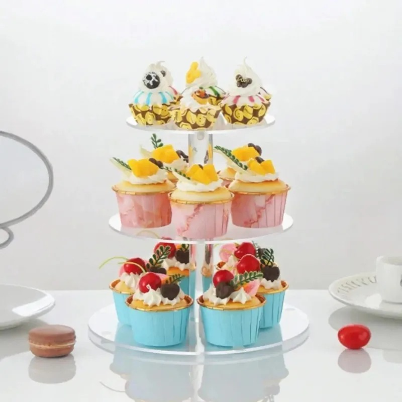 Soporte acrílico transparente  - Cupcake Stand Tier reseña y precio