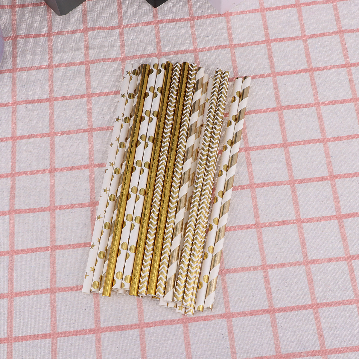 50 Pajitas de Papel con Forma  - Paper Straw Color reseña y precio
