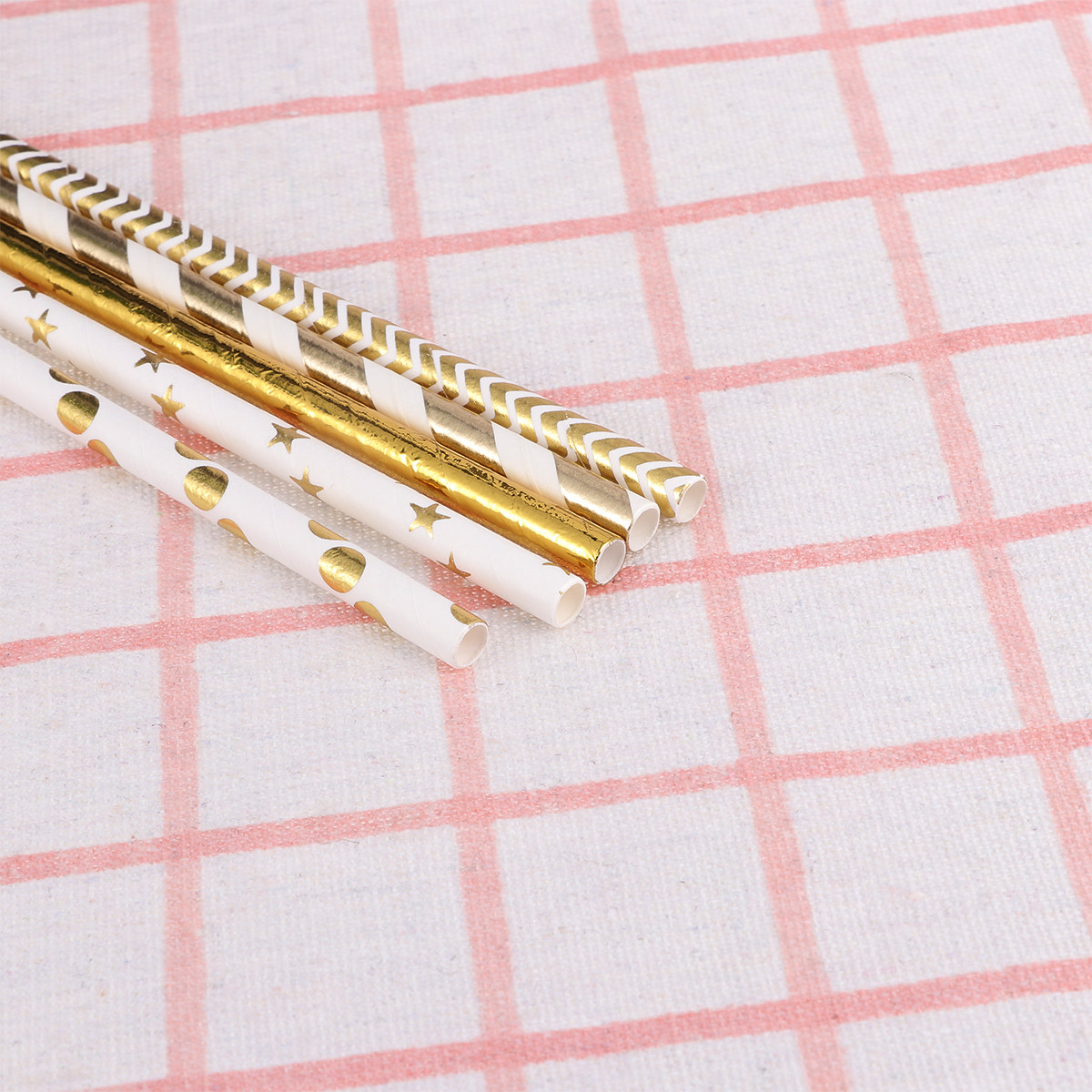 50 Pajitas de Papel con Forma  - Paper Straw Color reseña y precio