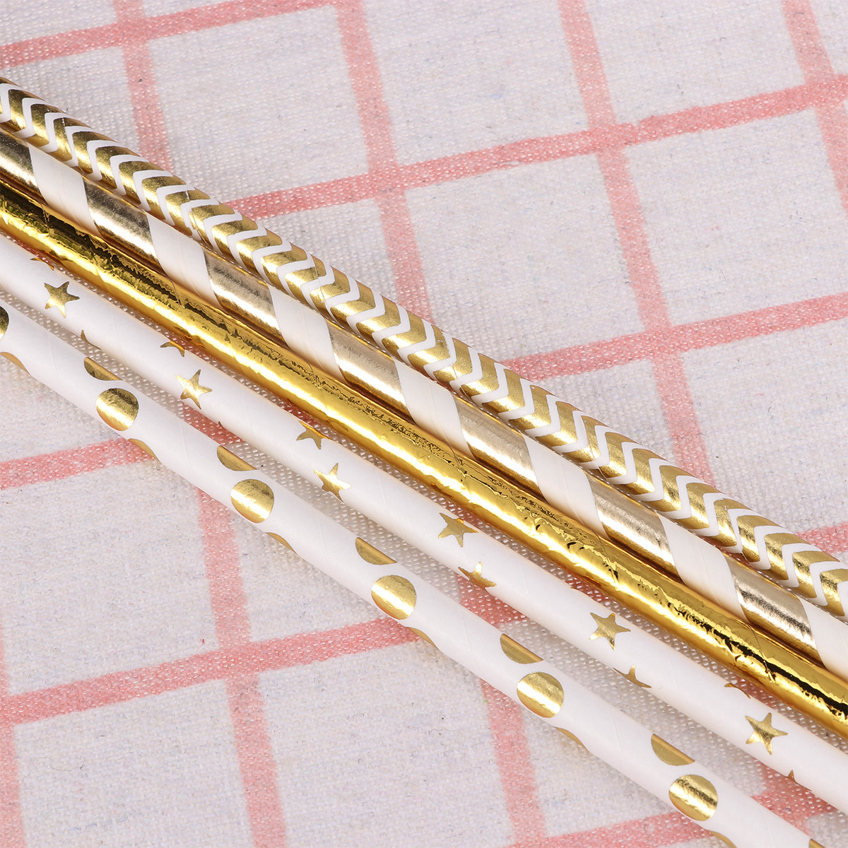 50 Pajitas de Papel con Forma  - Paper Straw Color reseña y precio