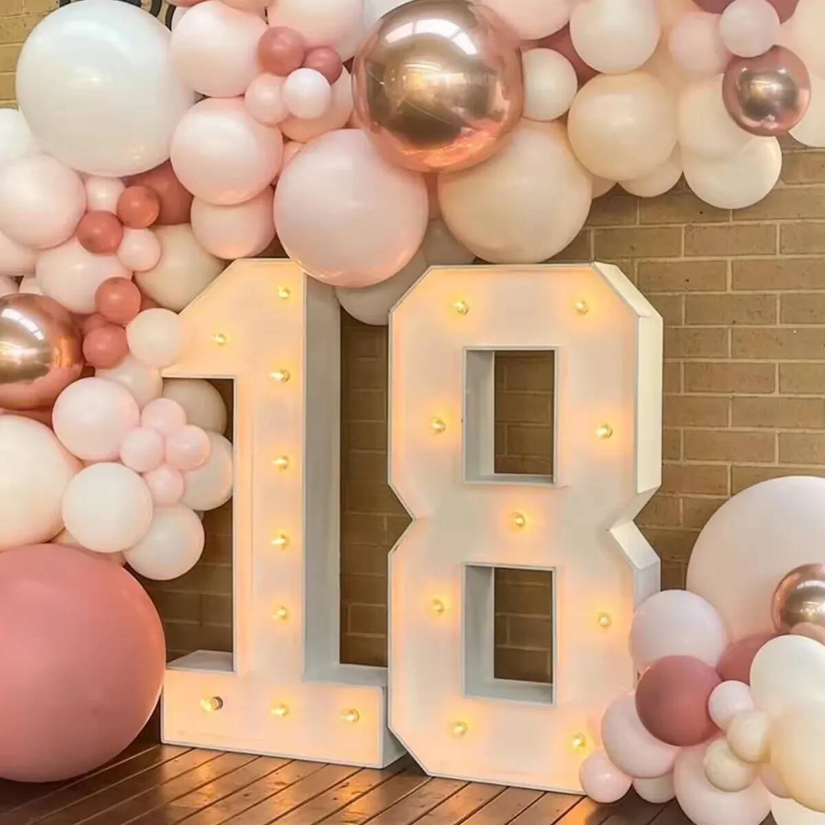 Número Gigante con Luces LED p - Led Balloon Light reseña y precio