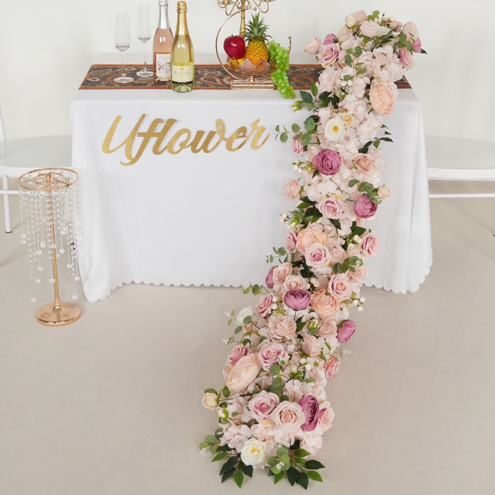 Uflower 200cm rosa hortensia f - Flower Wall Panel reseña y precio