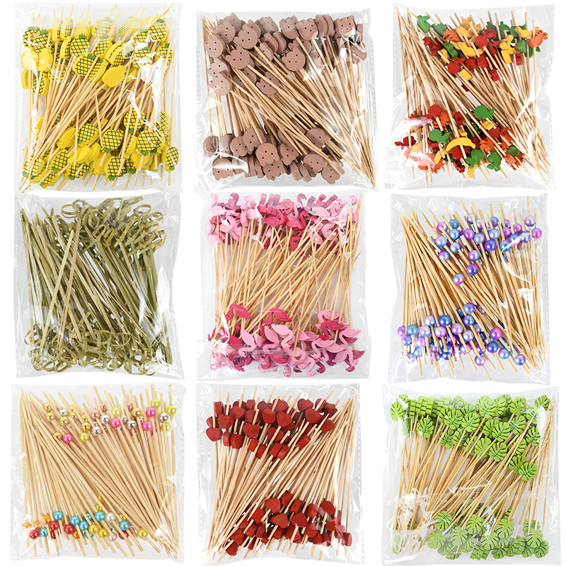 100 Uds. Brocheta de bambú des - Centerpiece Stick reseña y precio