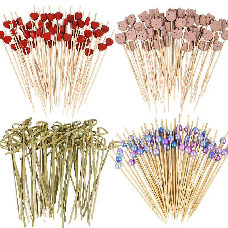 100 Uds. Brocheta de bambú des - Centerpiece Stick reseña y precio