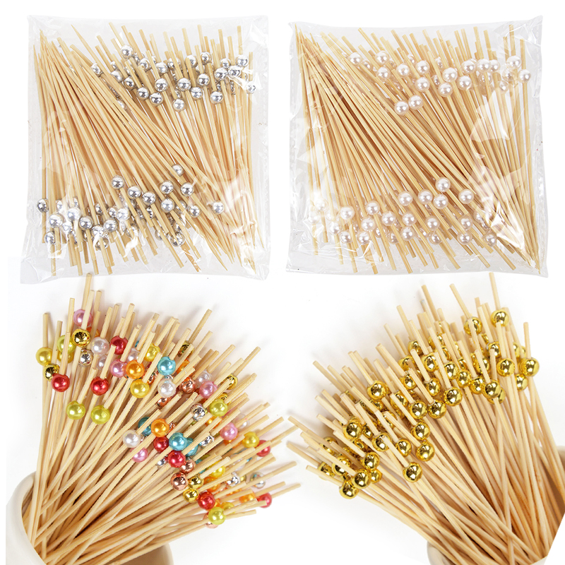 100 Uds. Brocheta de bambú des - Centerpiece Stick reseña y precio
