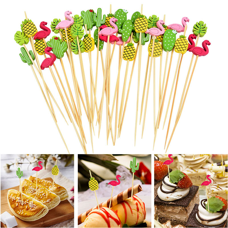 100 Uds. Brocheta de bambú des - Centerpiece Stick reseña y precio