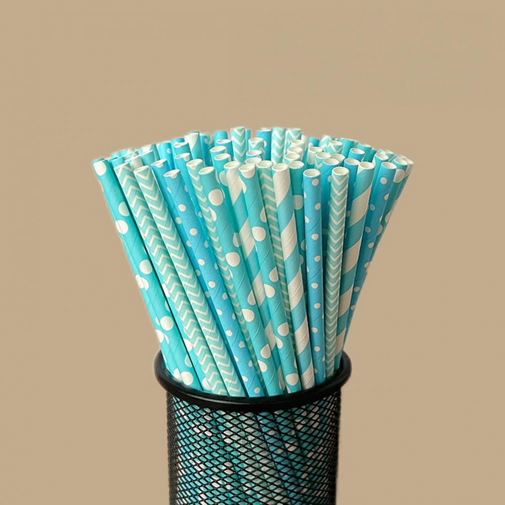 100 piezas de pajitas desechab - Paper Straw Color reseña y precio