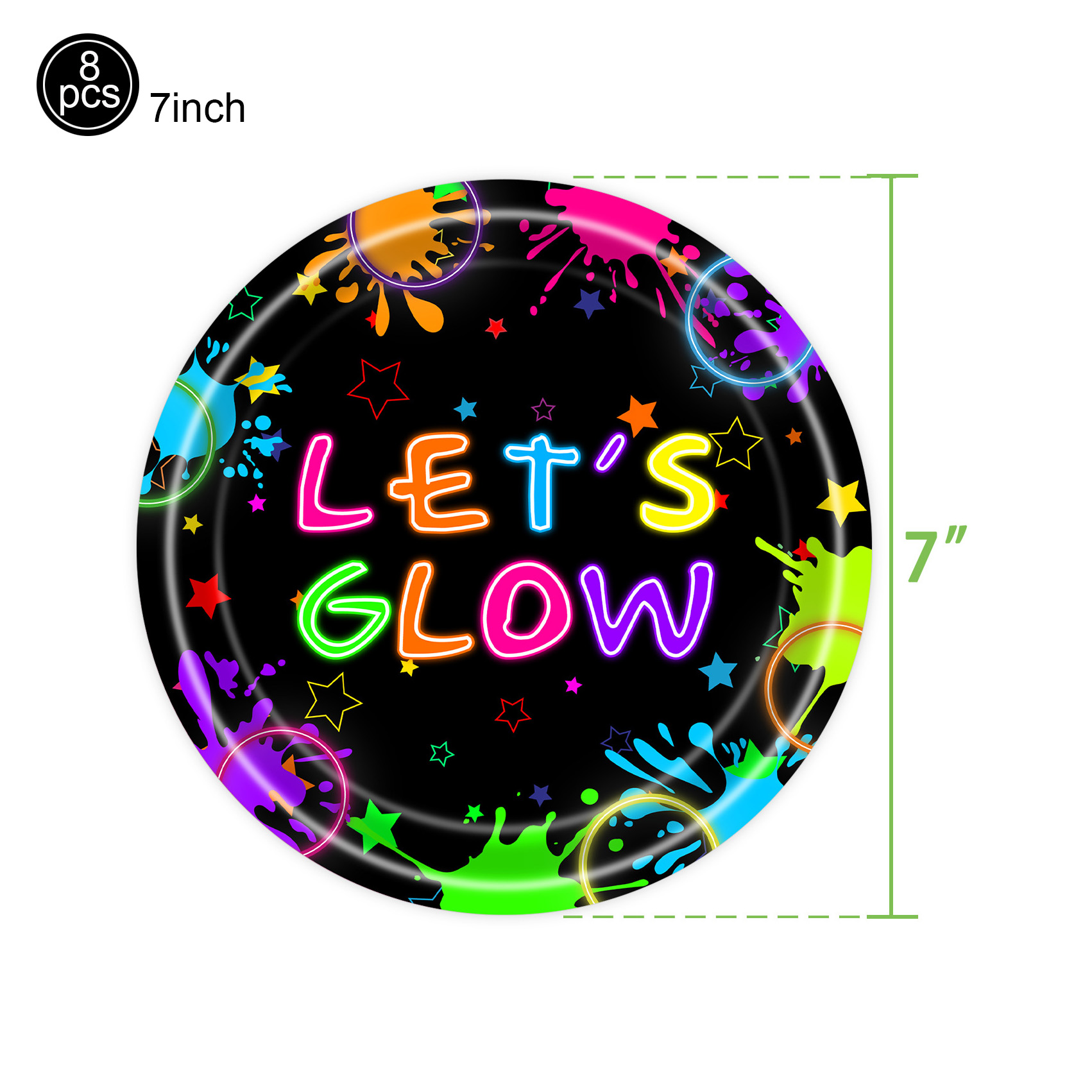 Suministros de fiesta de neón, - Let'S Party Event Supply reseña y precio