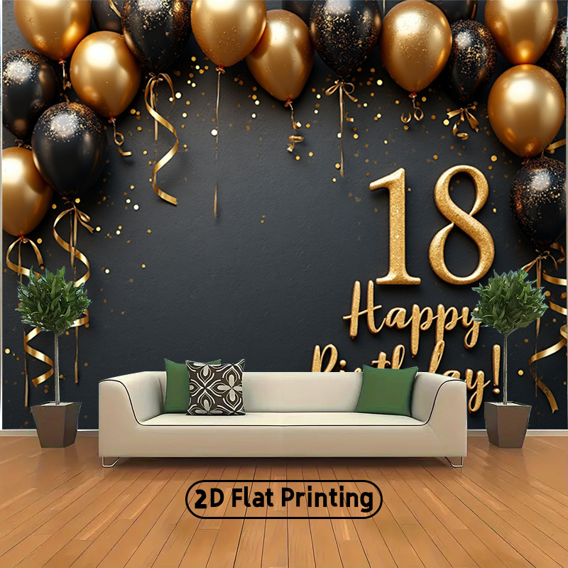 Banner de Fondo con Globos Neg - Party Banner Gold reseña y precio