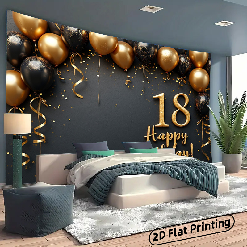 Banner de Fondo con Globos Neg - Party Banner Gold reseña y precio