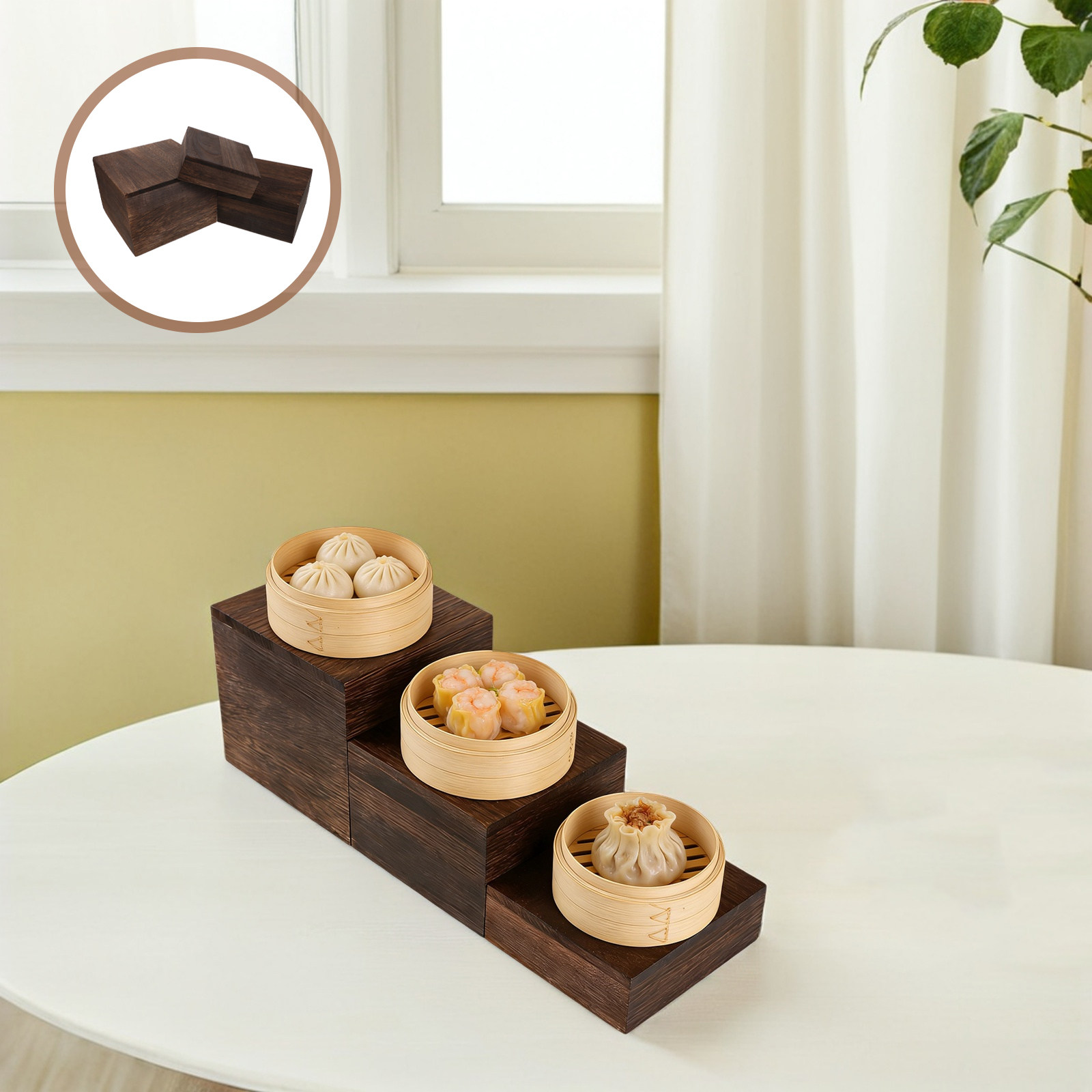 Juego de 3 Soportes de Madera  - Cupcake Stand Tier reseña y precio