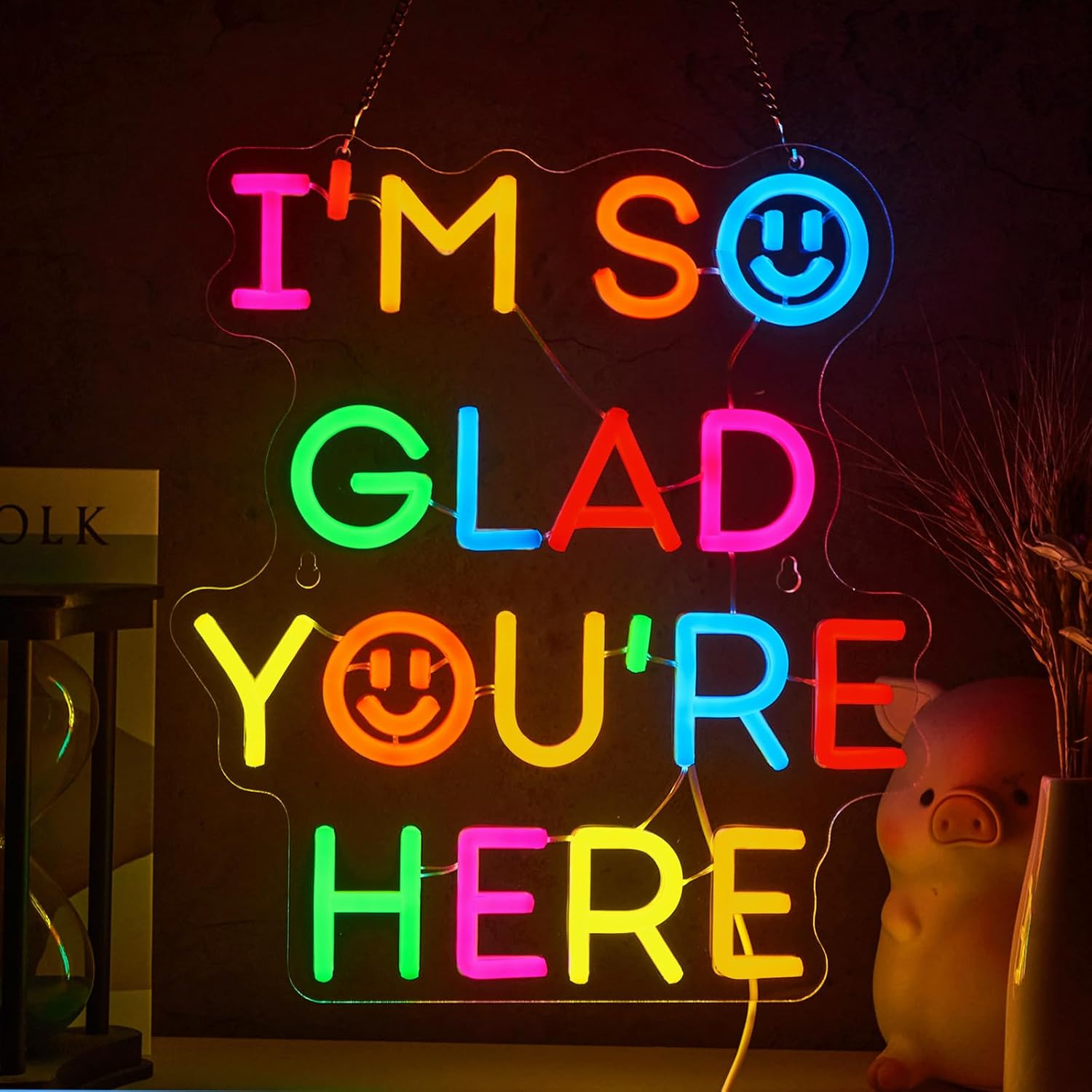    Letrero de neón con la fra - Neon Sign Party reseña y precio