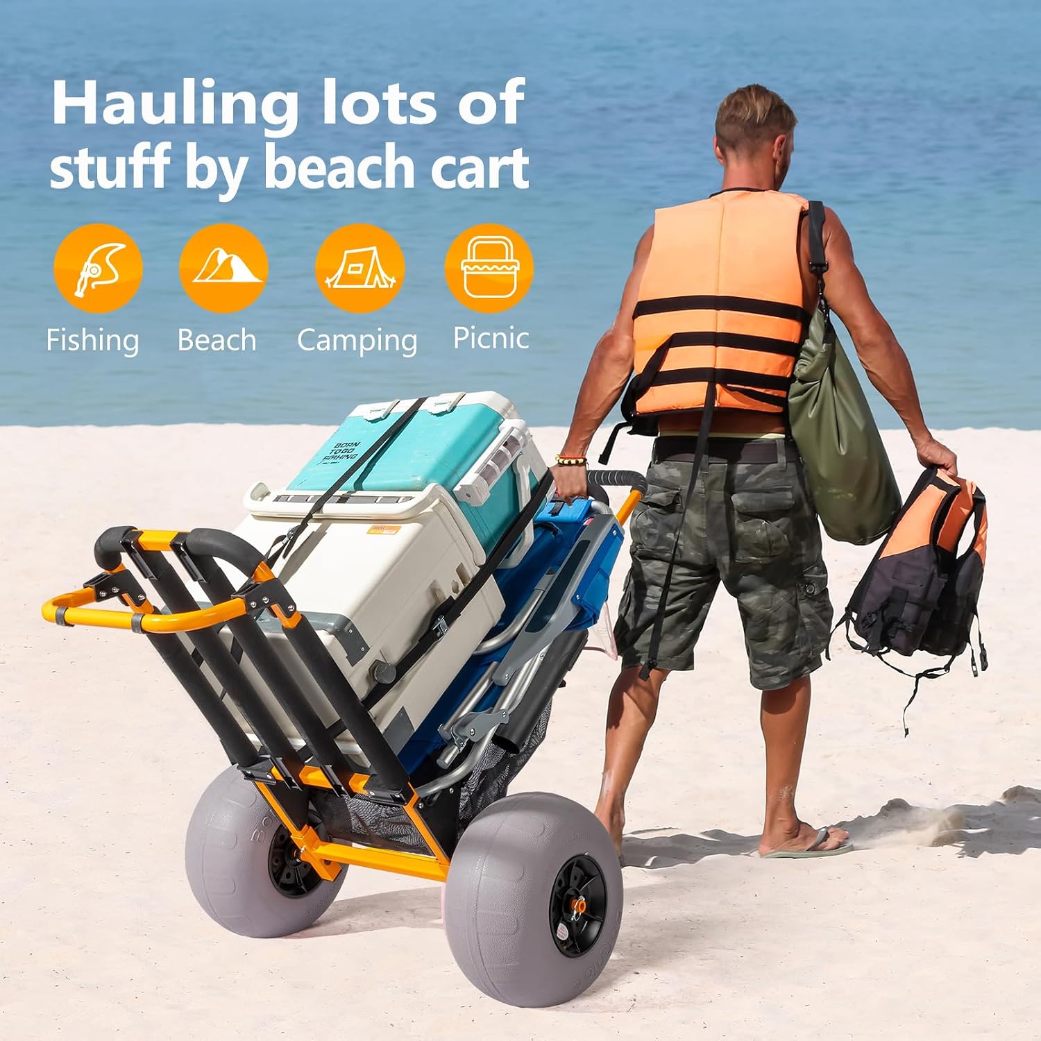 Carrito de Pesca para Playa Bo - Balloon Pump Hand reseña y precio