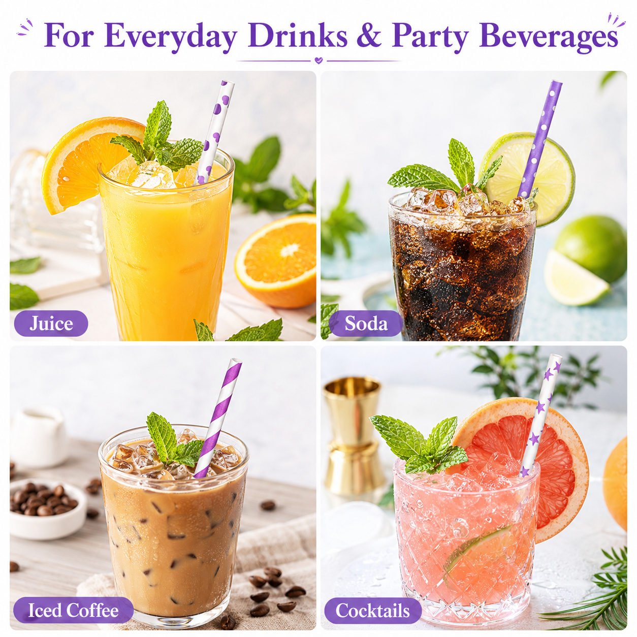 25 Pajitas de Papel con Diseño - Paper Straw Color reseña y precio