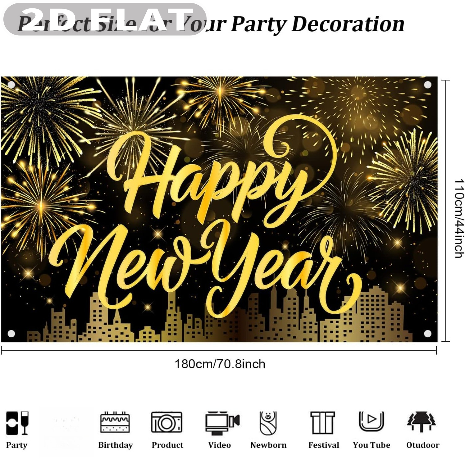 1 pancarta de accesorios para  - Party Banner Gold reseña y precio