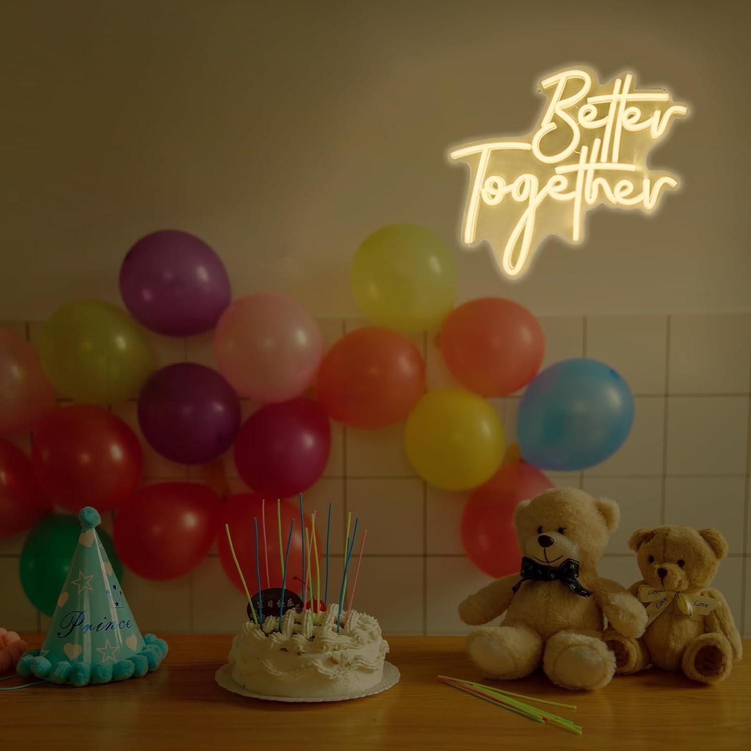 Letrero de Neón 'Better Togeth - Neon Sign Party reseña y precio