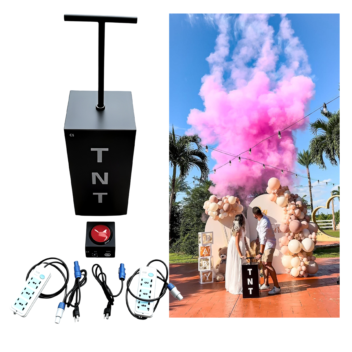 Máquina de revelación de géner - Confetti Cannon Tube reseña y precio