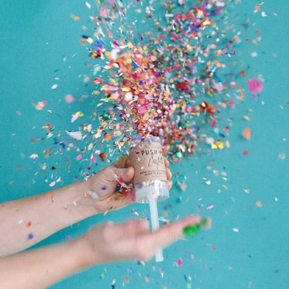 Confeti redondo de realce para - Confetti Cannon Tube reseña y precio