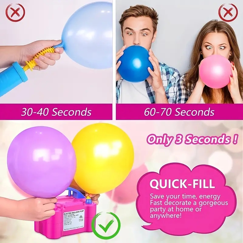 1 unidad, bomba de aire eléctr - Balloon Pump Hand reseña y precio