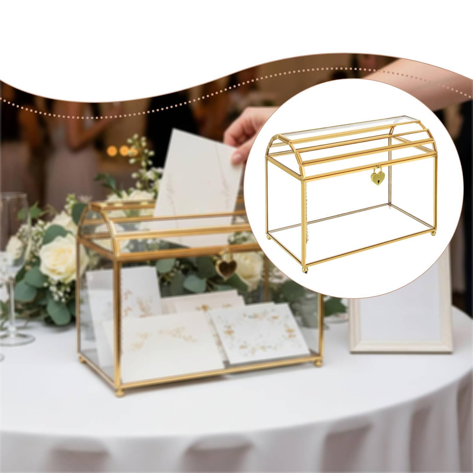 Caja de cristal para tarjetas  - Event Party Box reseña y precio