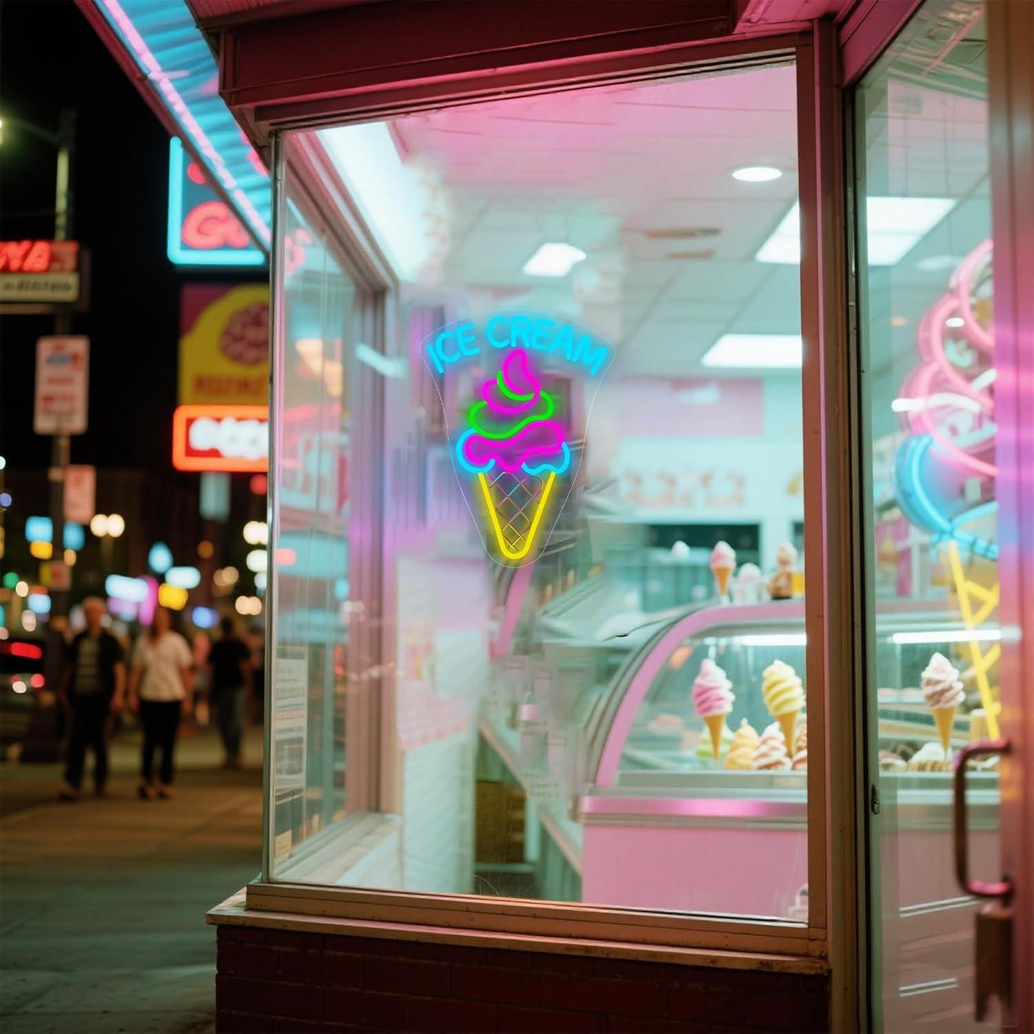 Letrero de Neón de Helado, Luz - Neon Sign Party reseña y precio