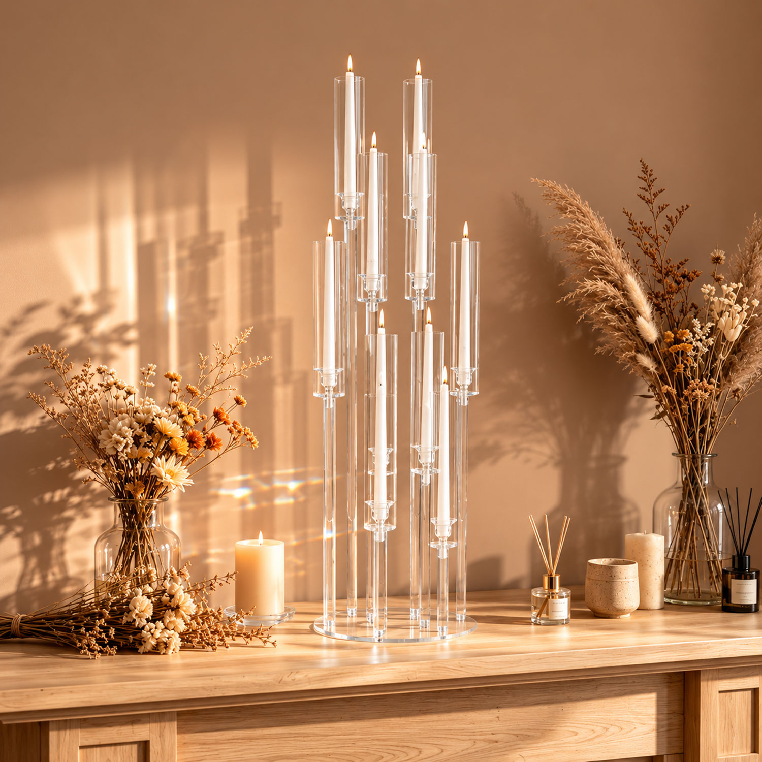 Candelabros Acrílicos de 10 Br - Centerpiece Stick reseña y precio