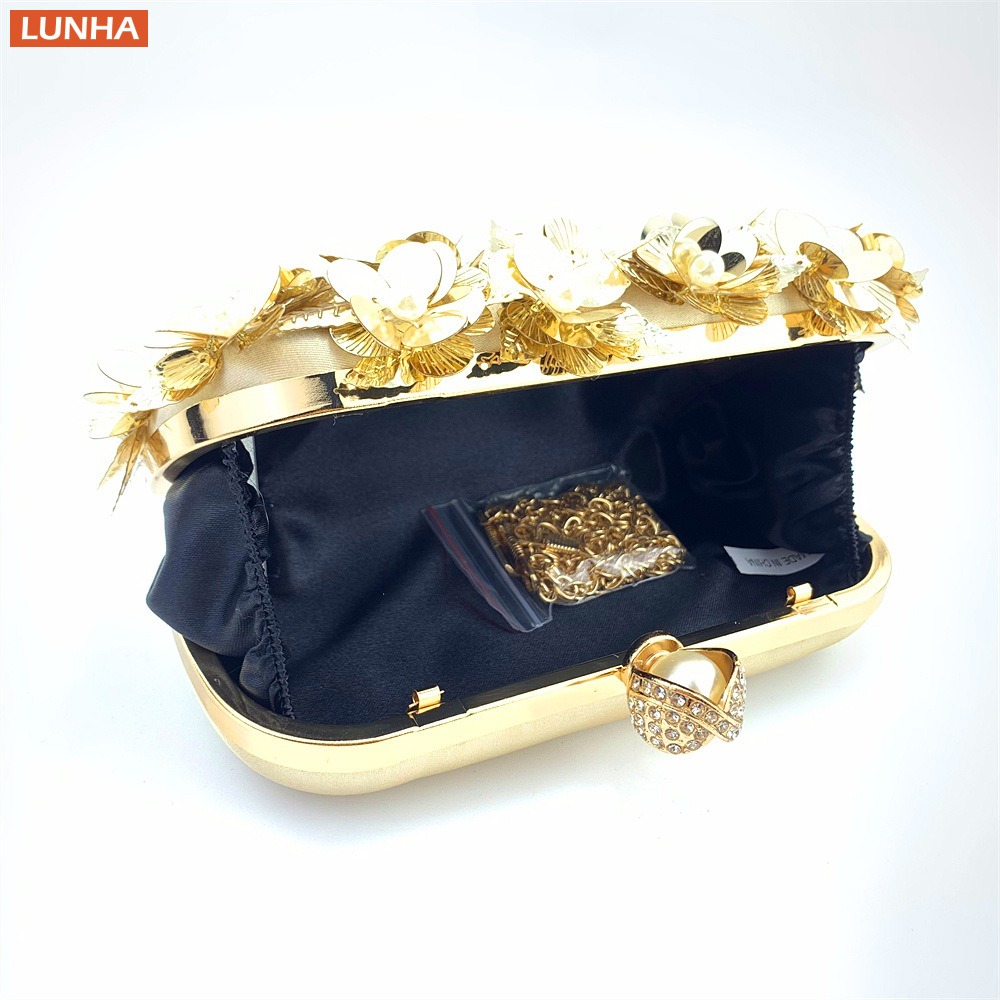 Bolso de mano de lujo con perl - Event Party Box reseña y precio