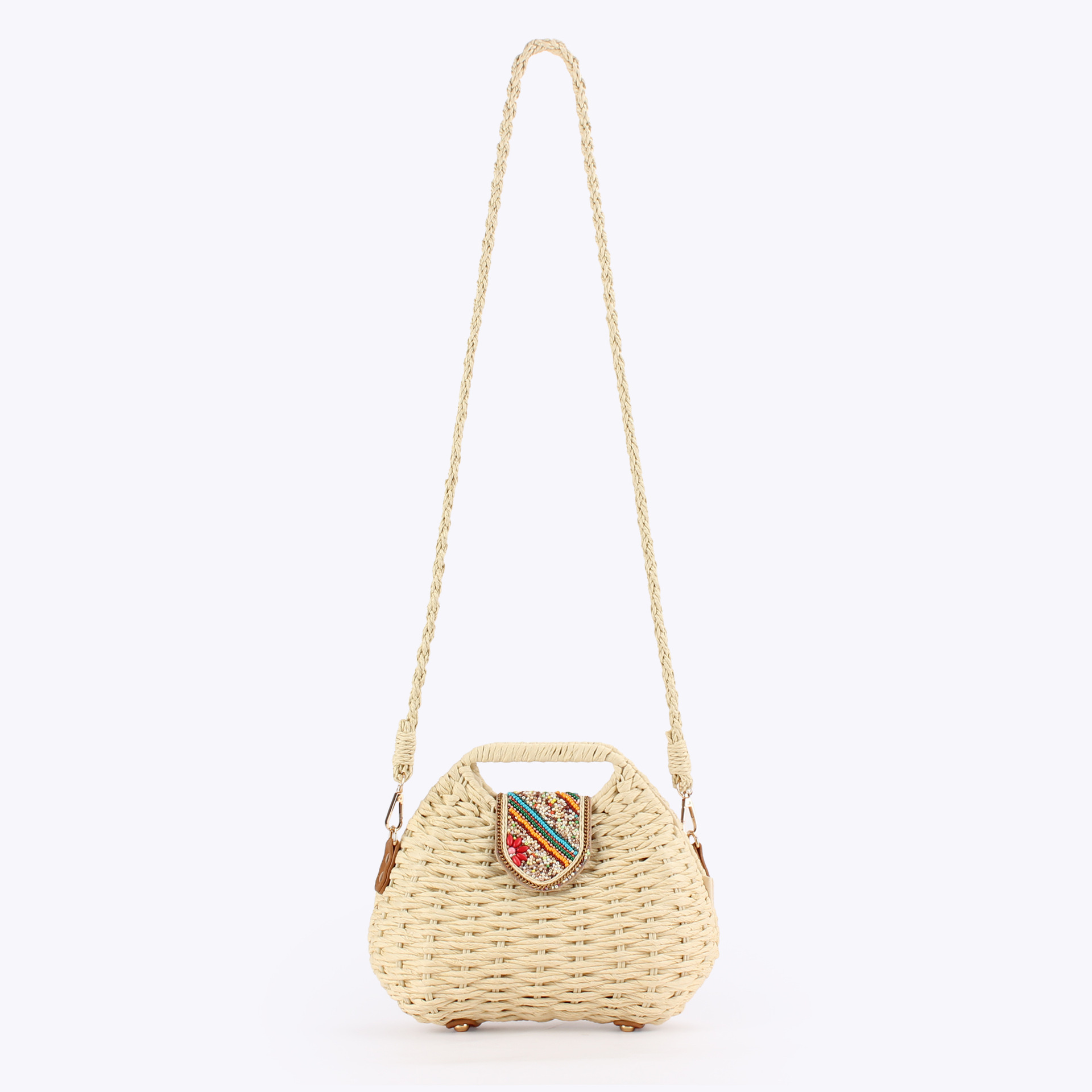 Bolsos de mano de mujer con cu - Paper Straw Color reseña y precio