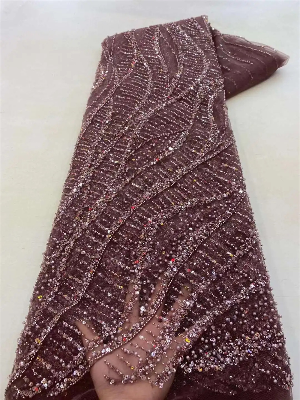 Tela de encaje con cuentas de  - Glitter Tablecloth reseña y precio