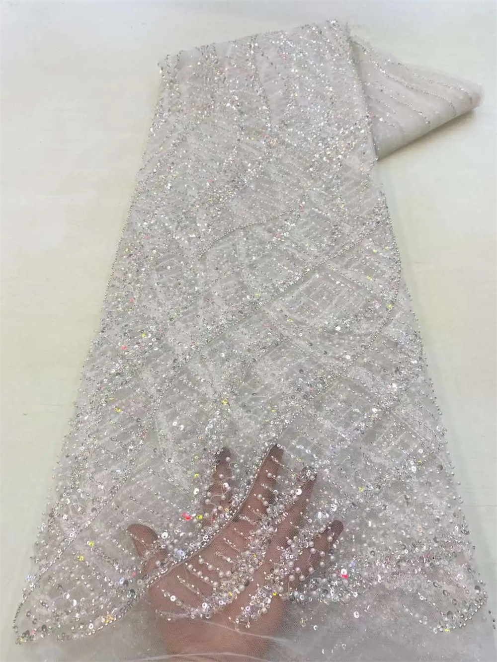 Tela de encaje con cuentas de  - Glitter Tablecloth reseña y precio