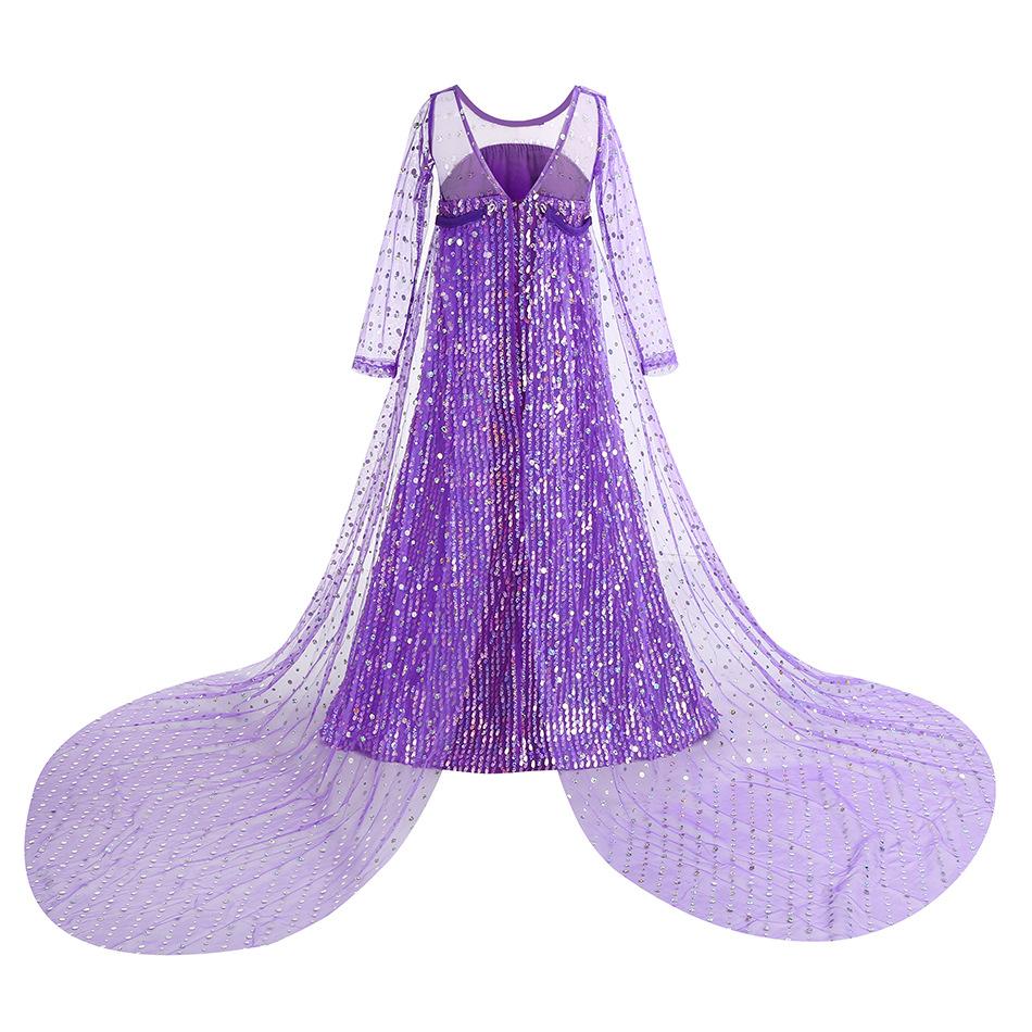Vestido Morado de Elsa para Ha - Glitter Tablecloth reseña y precio