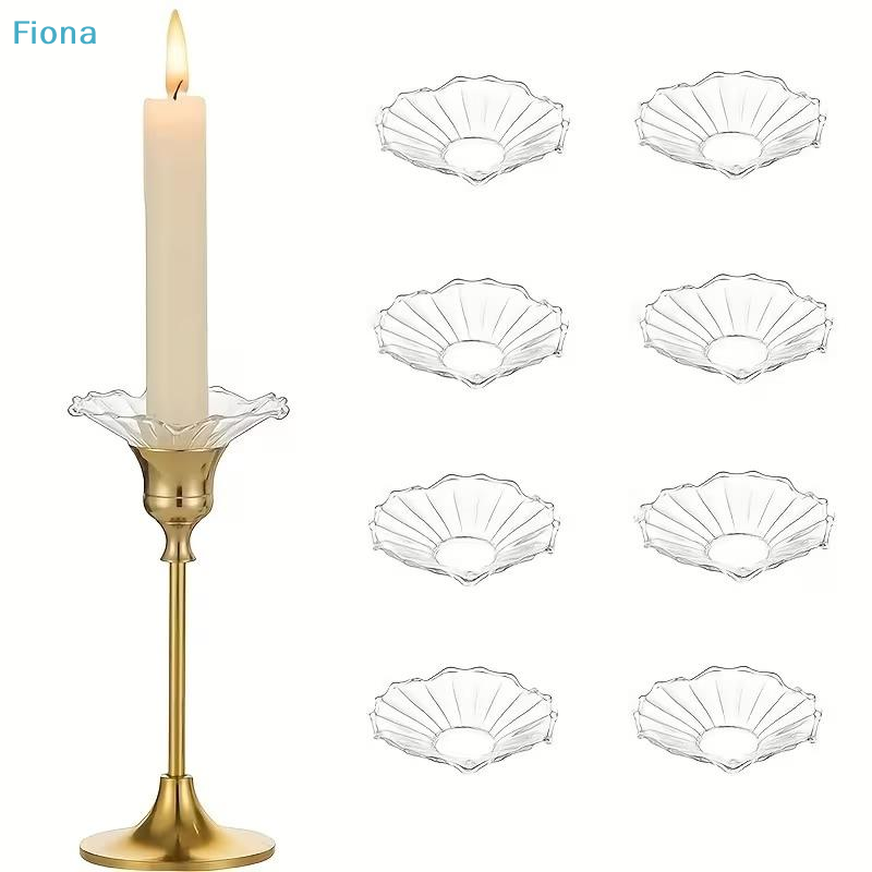 ✔ 6 piezas de bobeches de vidr - Centerpiece Stick reseña y precio