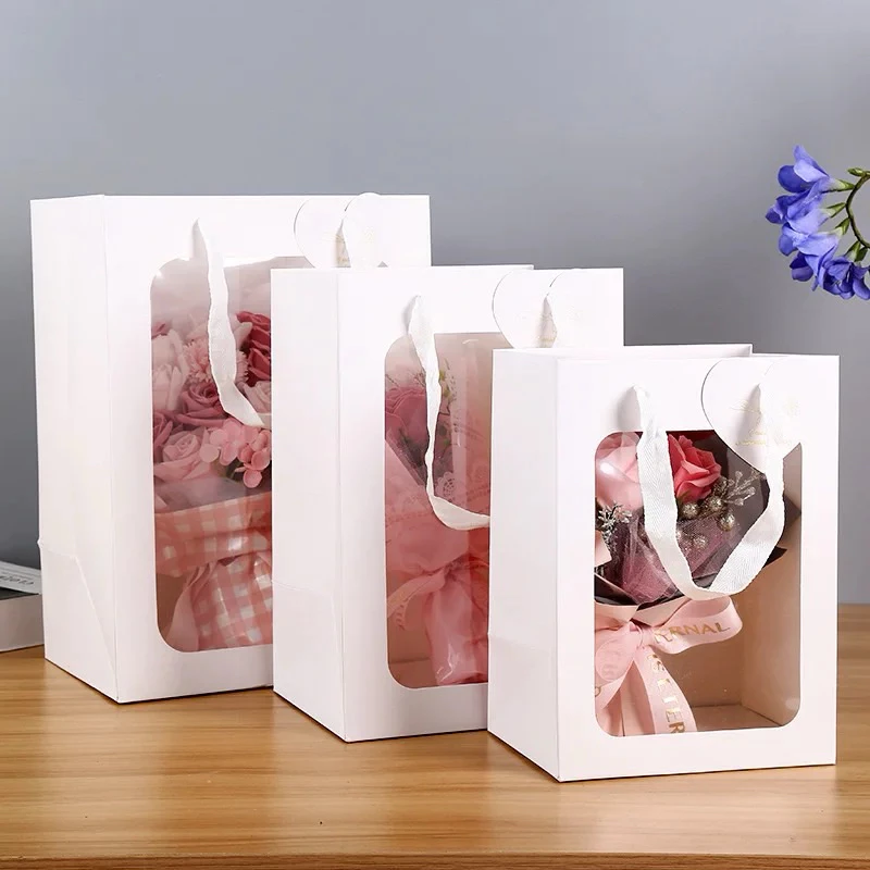 Bolsa de mano de flores de pap - Event Party Box reseña y precio
