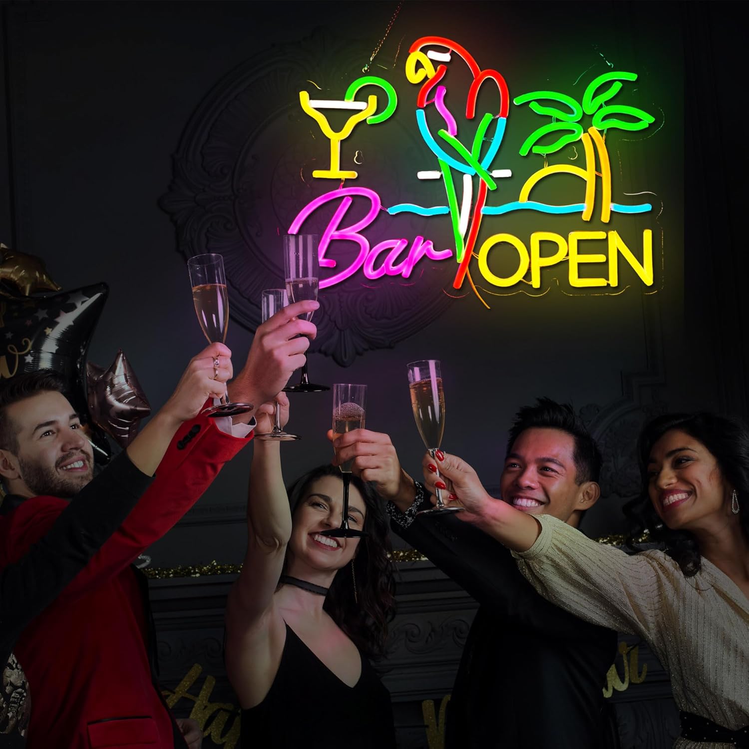 Letrero Luminoso de Neón 'Bar  - Neon Sign Party reseña y precio
