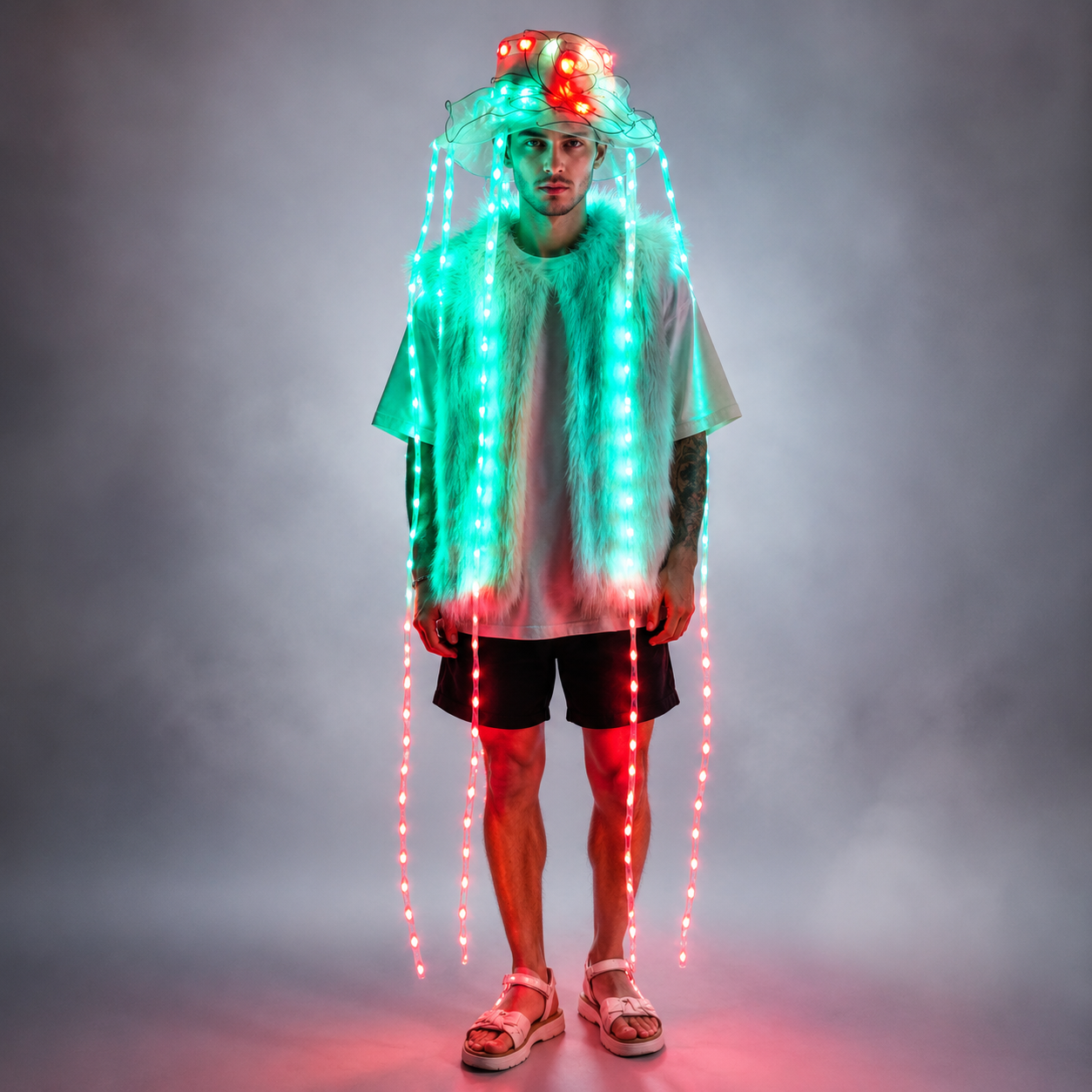 Sombrero de Medusa LED, Lumino - Event Party Dj reseña y precio