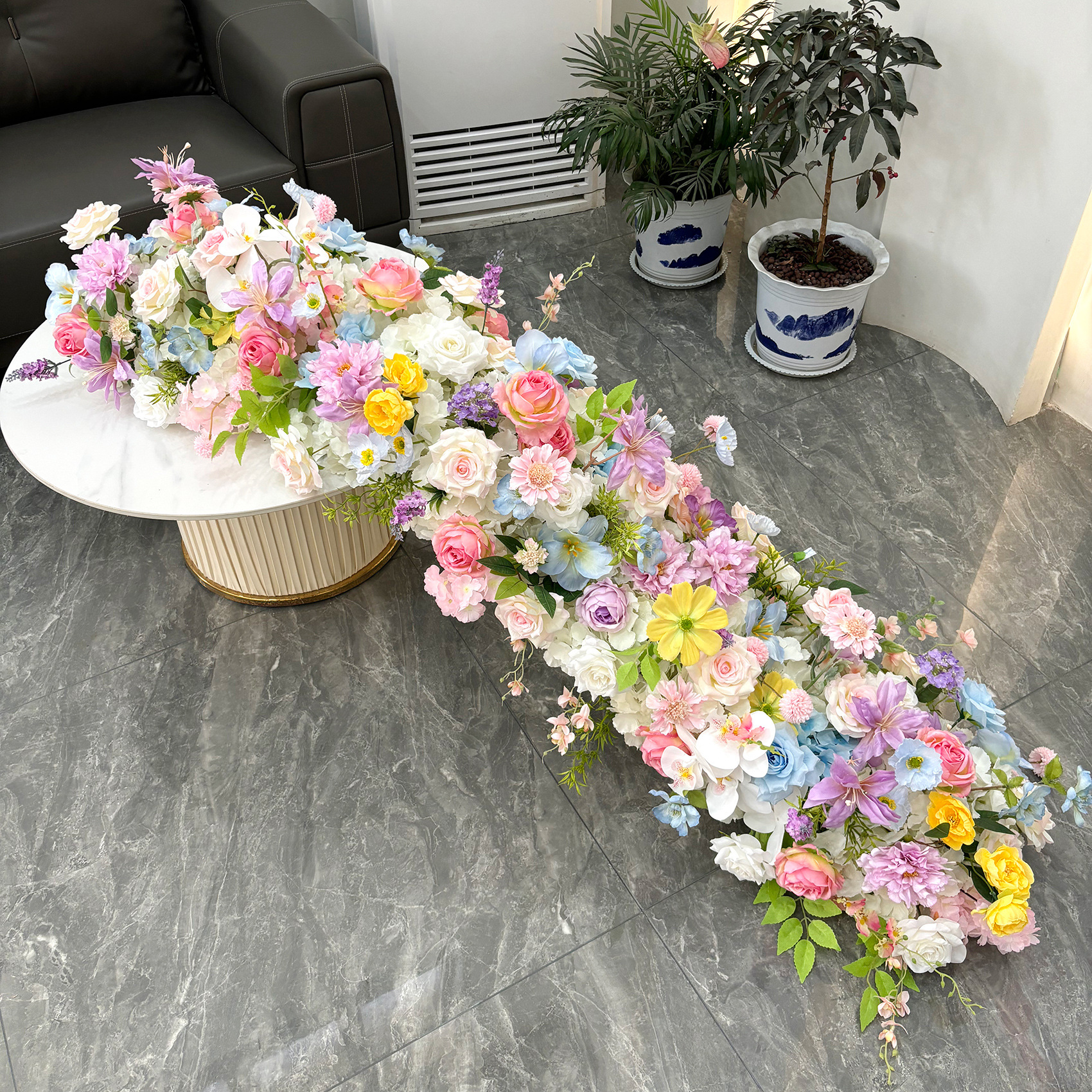 Uflower 1m/2m Rosa hortensia f - Flower Wall Panel reseña y precio