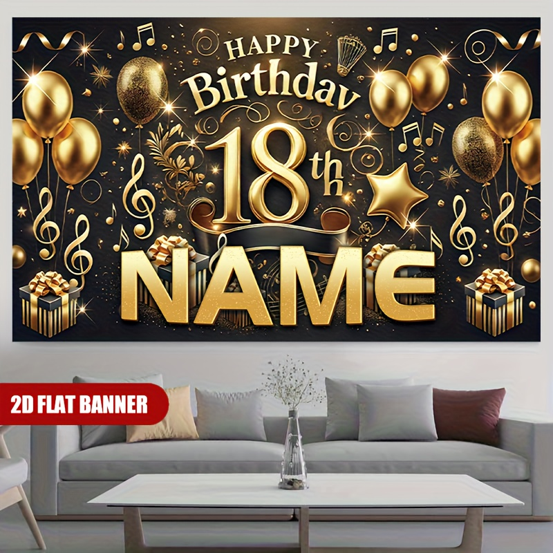 1 Pieza de Decoración de Fondo - Party Banner Gold reseña y precio