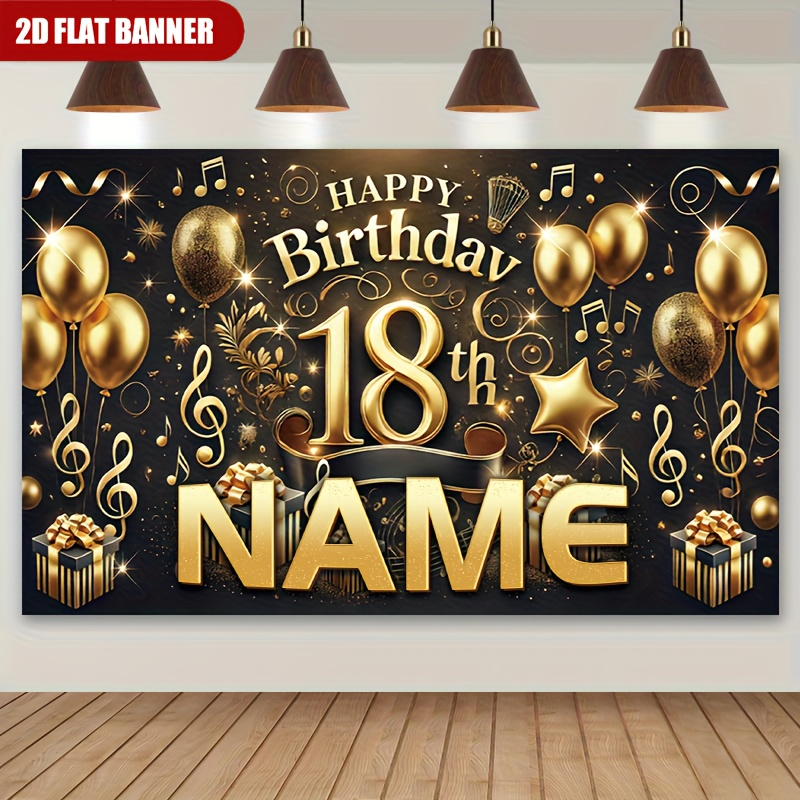 1 Pieza de Decoración de Fondo - Party Banner Gold reseña y precio