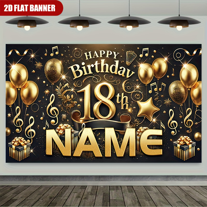 1 Pieza de Decoración de Fondo - Party Banner Gold reseña y precio