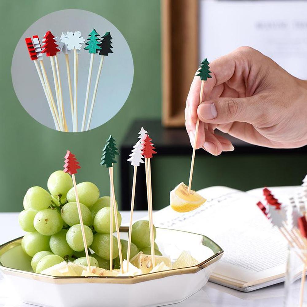 50 Palillos de Cóctel Navideño - Centerpiece Stick reseña y precio