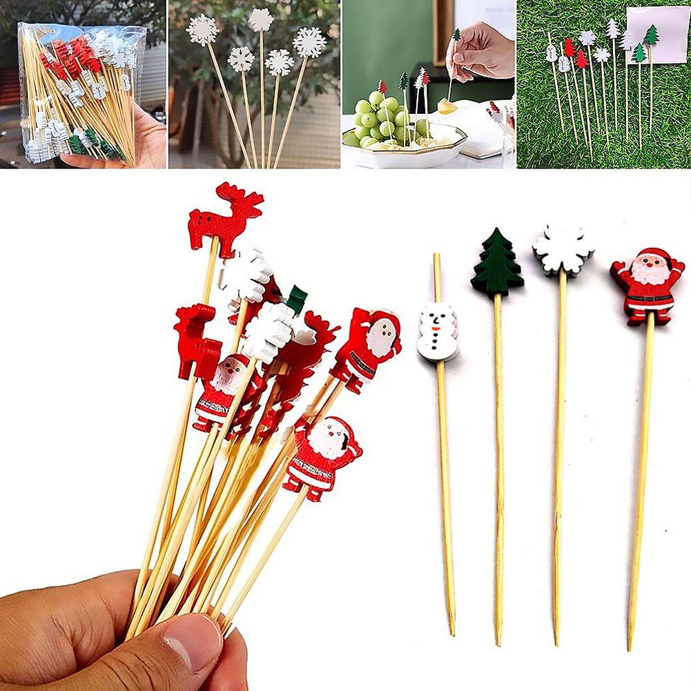 50 Palillos de Cóctel Navideño - Centerpiece Stick reseña y precio