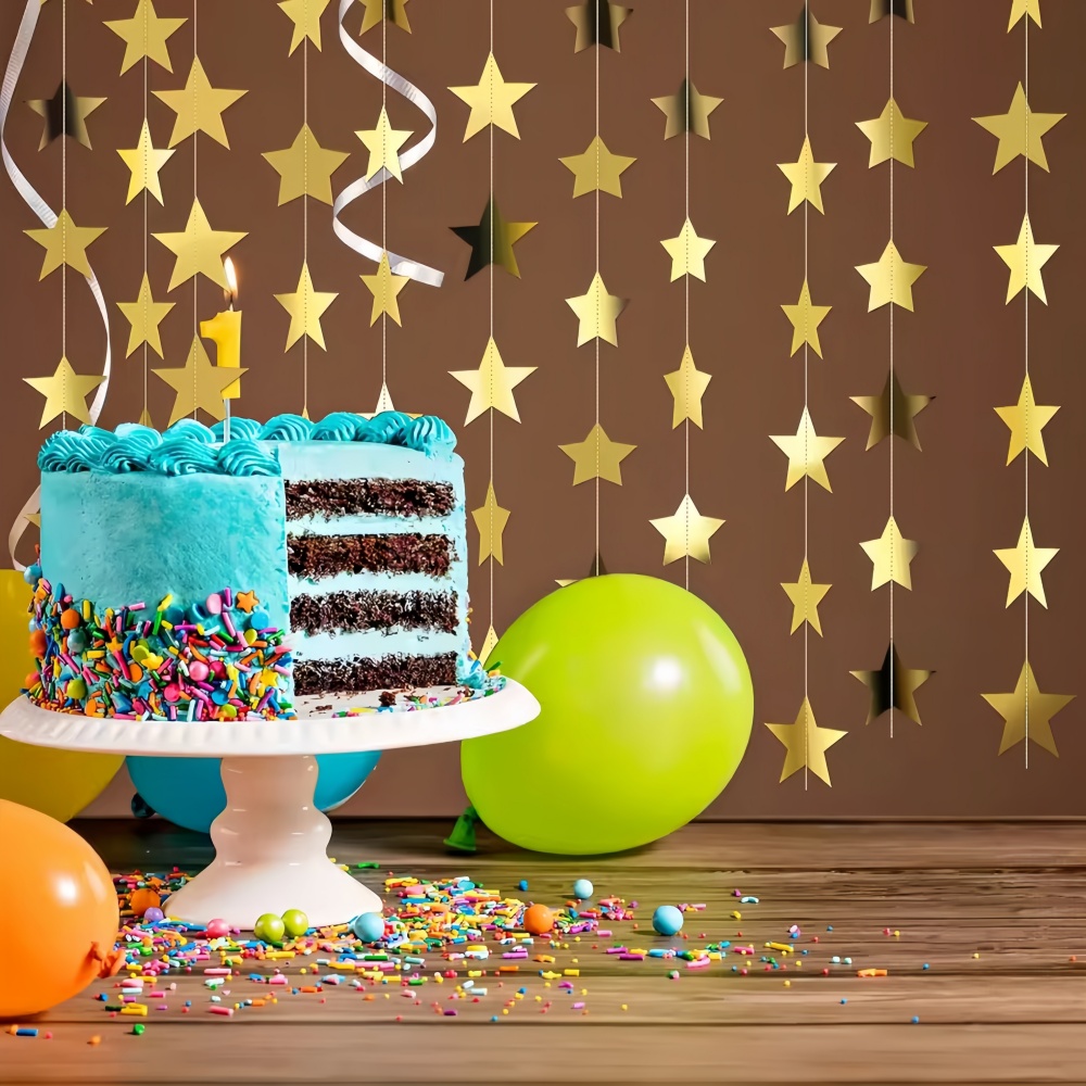 Guirnalda de estrellas de cinc - Party Banner Gold reseña y precio