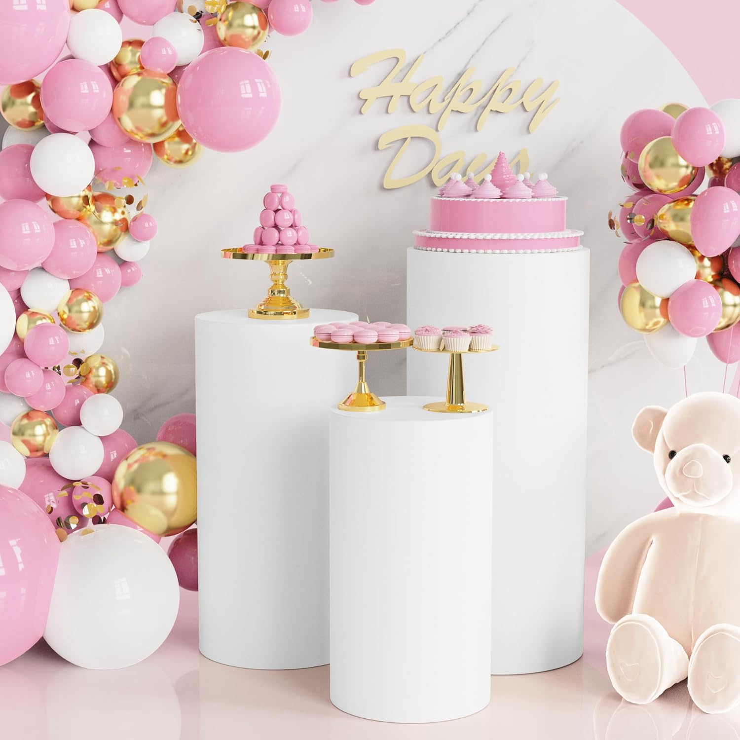 Yeele - 1/3/5 Fundas Elásticas - Dessert Table Backdrop reseña y precio