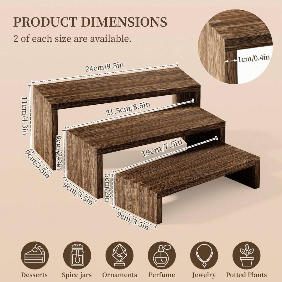 Soporte de madera para exhibic - Cupcake Stand Tier reseña y precio
