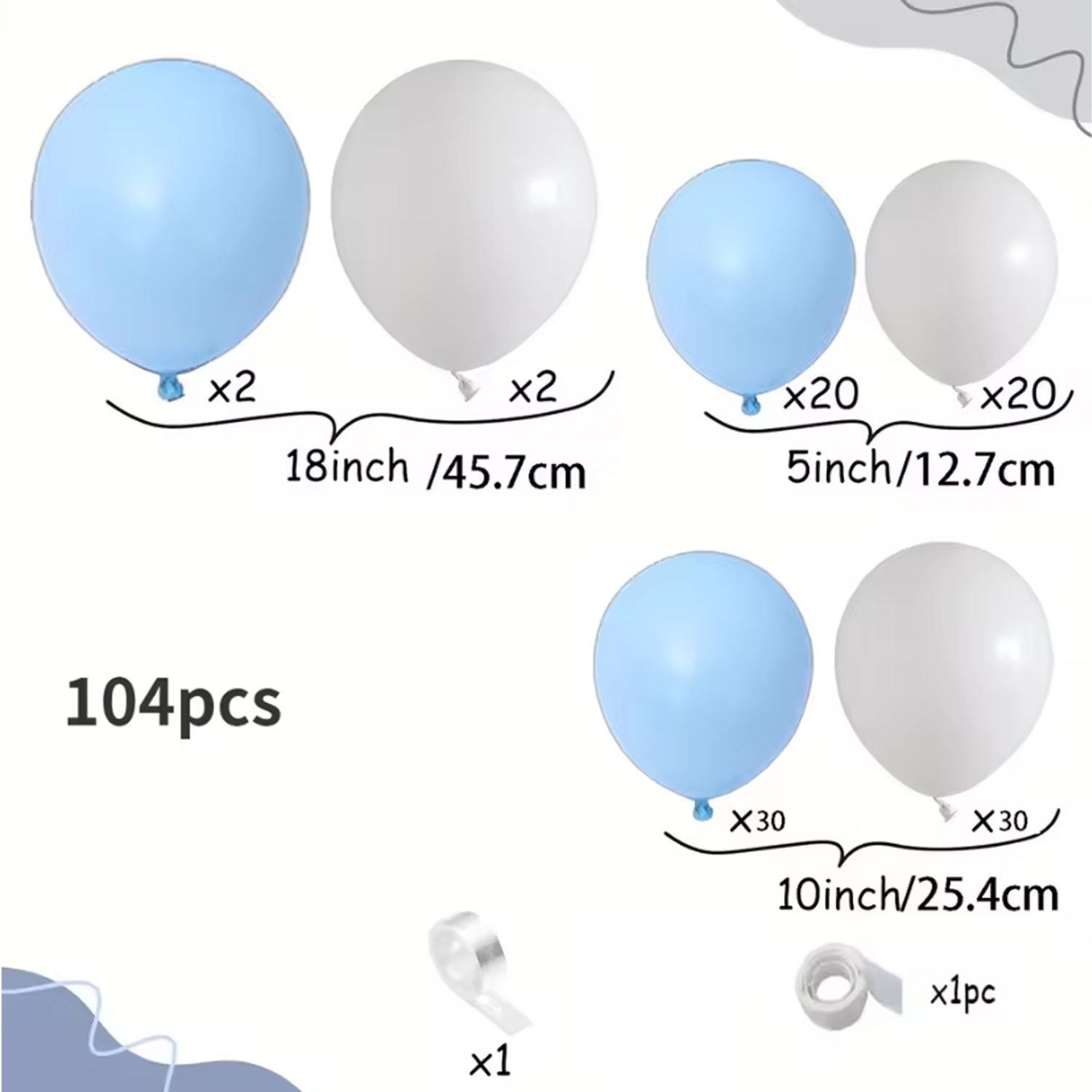 Kit de Arco de Globos Azules y - Balloon Arch Kit reseña y precio