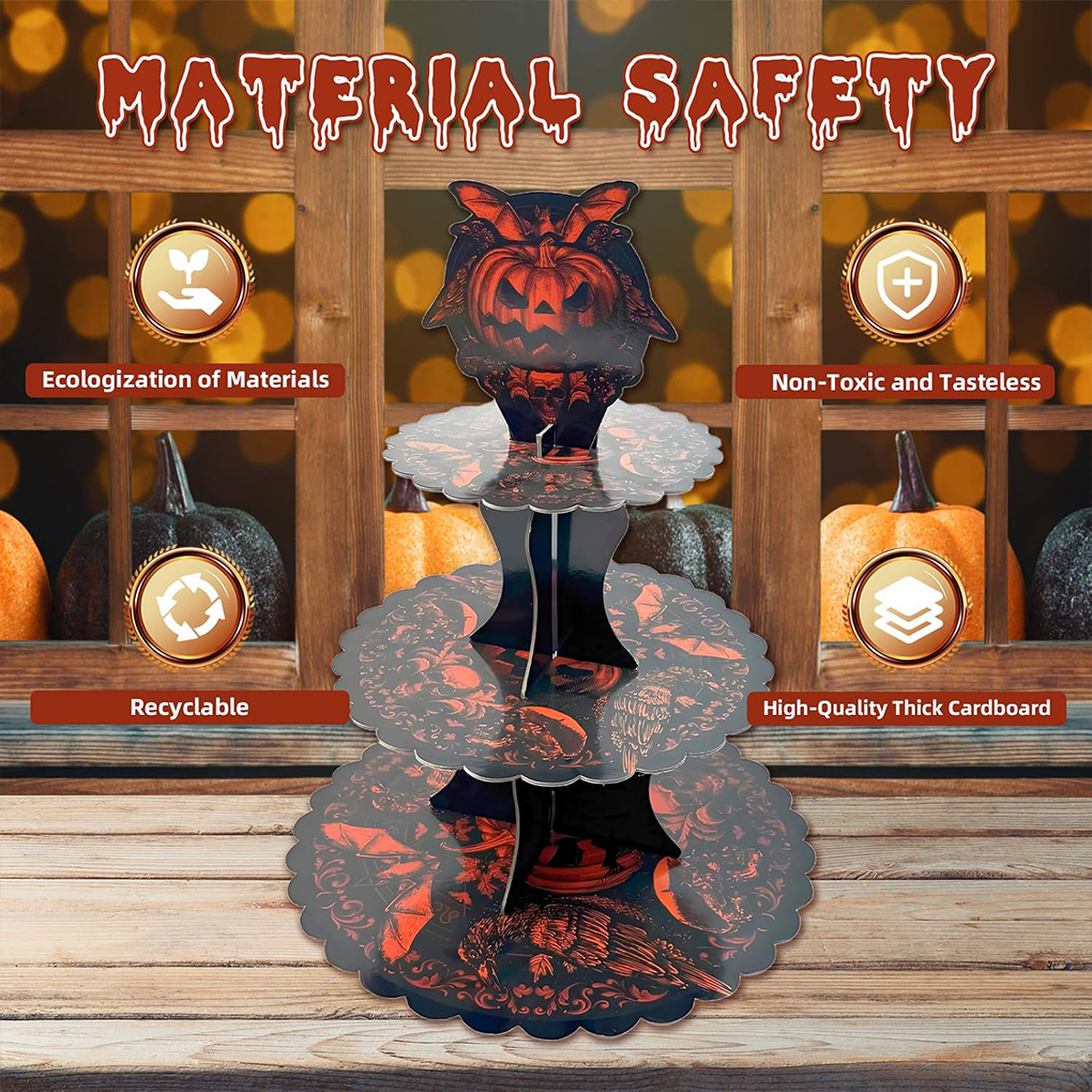 Soporte para pastel de Hallowe - Cupcake Stand Tier reseña y precio
