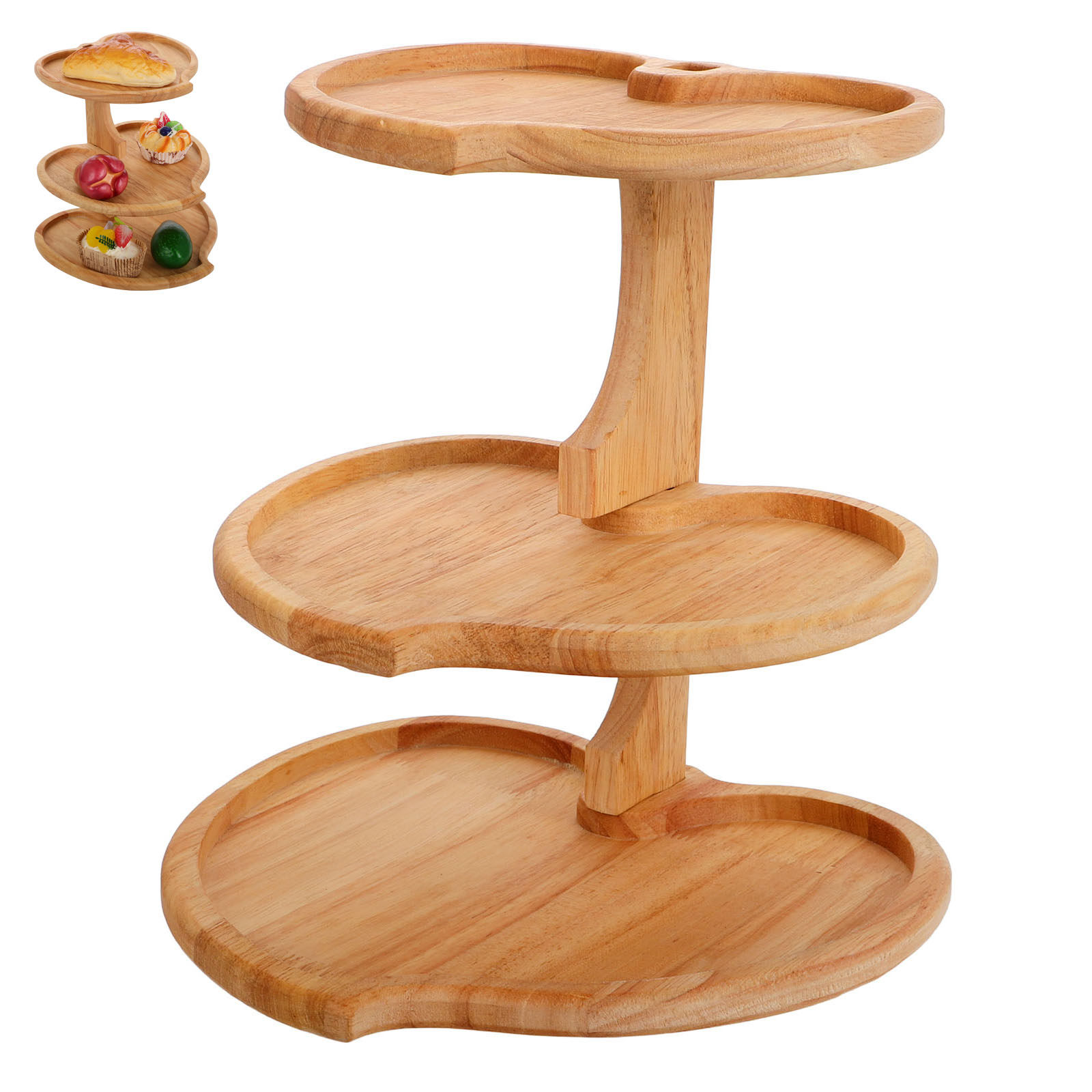 Bandeja de Madera de 3 Niveles - Cupcake Stand Tier reseña y precio