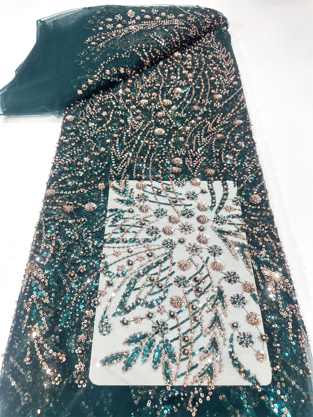 Tela de Encaje con Cuentas Fra - Glitter Tablecloth reseña y precio