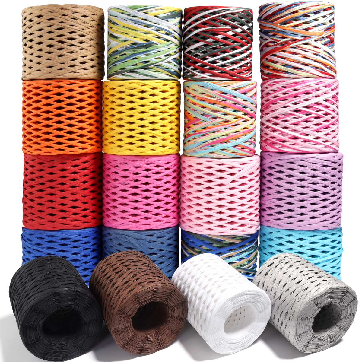 Rollo de Rafia de Colores de 4 - Paper Straw Color reseña y precio